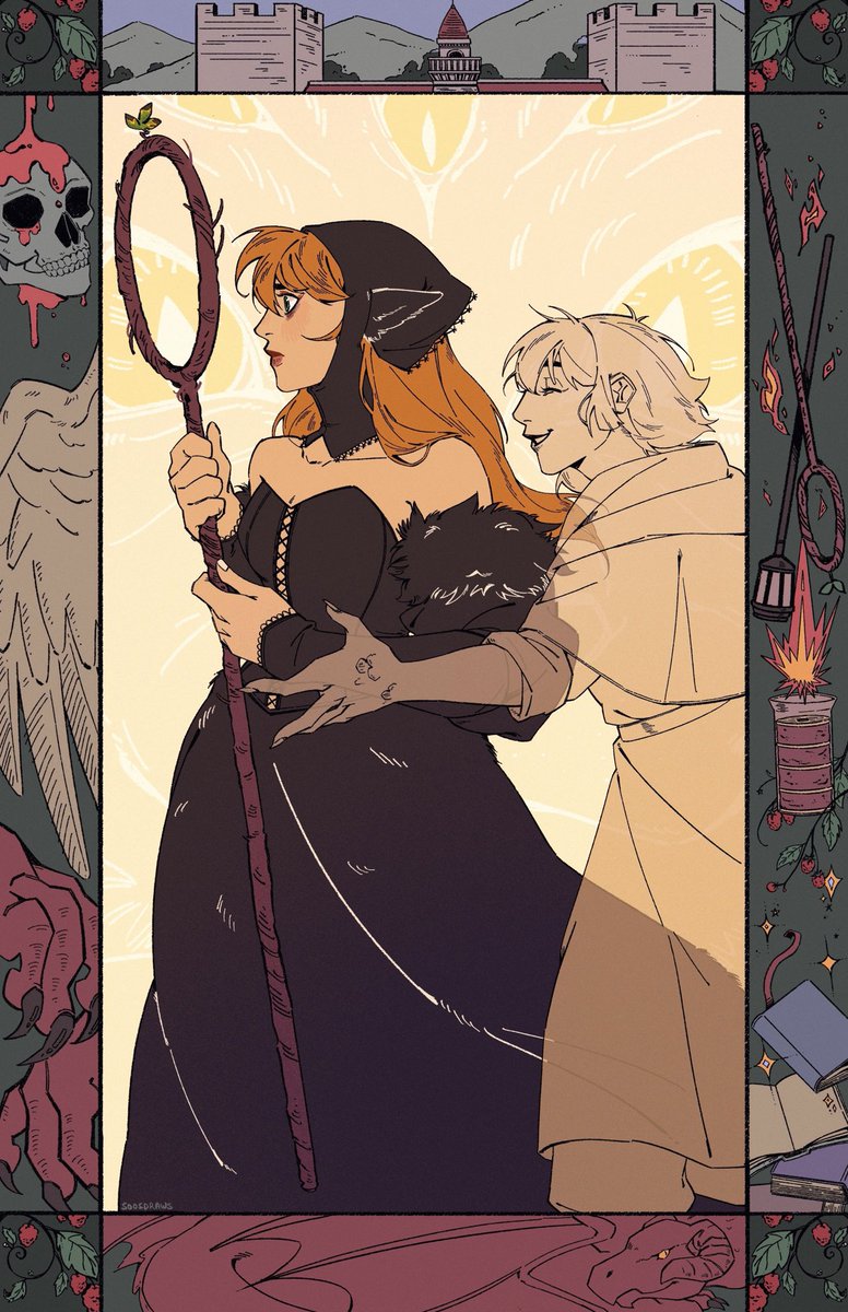 ddubuing's tweet photo. orpheus and eurydice #farcille #dungeonmeshi https://t.co/vrehVXXths