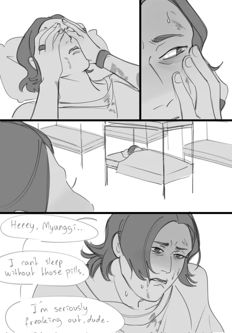 #NAMGGIWEEK day 5 - nightmares

Tfw you and bro are struggling but everybody hates your guts so you have no choice but to comfort each other 

#namggiweek_sfw 