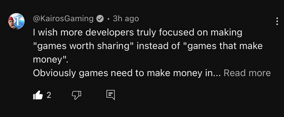 antihero_games's tweet image. Thanks for the support @KairosTime. Creating &quot;Games Worth Sharing&quot; is the most important mission to make our industry great again. #gamedev #gamedevelopers