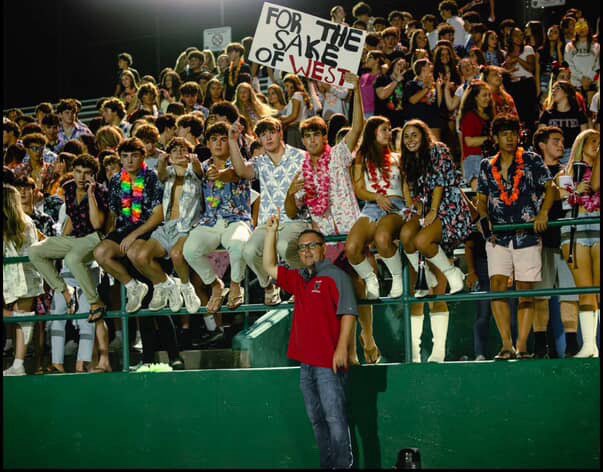 StudentSectRep's tweet image. With another full weekend of Student Section Football coming up, let’s take a look at Cranston West Red Storm of Rhode Island! #studentsectiongoals #studentsection #studentsectionsauce #studentsectionfootball #schoolspirit #rhodeisland #cranstonwest #redstorm