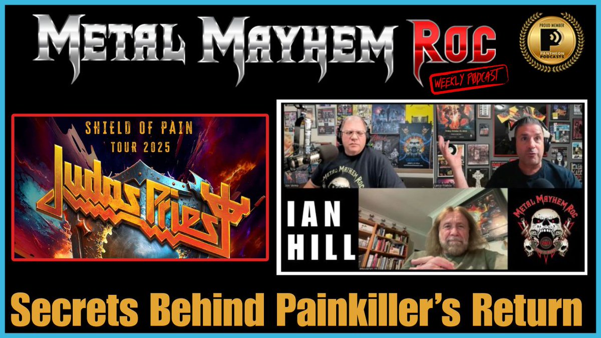 Heavy Metal history continues to be written! Ian Hill of Judas Priest opens up about the upcoming U.S. Shield of Pain Tour, the Painkiller 35th anniversary, and rare songs Priest are ready to unleash onstage. Don’t miss this legendary conversation.

open.spotify.com/episode/2Z2U8L…