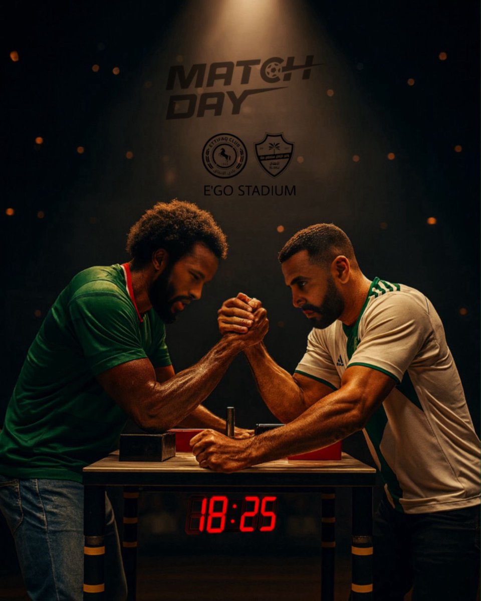 🚨🏇 || يَـوم المُباراة #Match_Day : 

 ها هم فرسان الدهناء يعودون  💚❤️

⚽ | #الاتفاق  𝐕𝐒 الاهلي
🏆 | دوري روشن
🔴 | الجولة 2
⌚️ | الوقت 6:25 مساءً
🏟️ | EGO
🖥 | قناة thmanyah

#الاتفاق_الأهلي 
#دوري_روشن_السعودي
