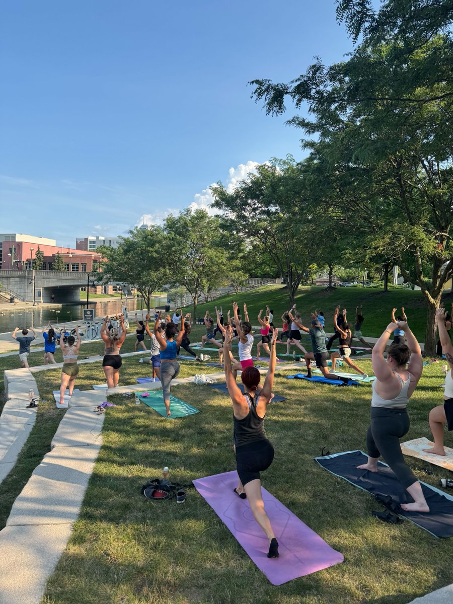 INCulturalTrail's tweet photo. Our Summer Series programs are still in full swing! 🚲🎶🧘

If you haven't joined us yet, now is your chance! Our wide range of FREE experiences include group bike rides, pilates, yoga, live music, and more. Check out the full schedule: https://t.co/O1Q4IhoXyY https://t.co/sDa78cGs8g