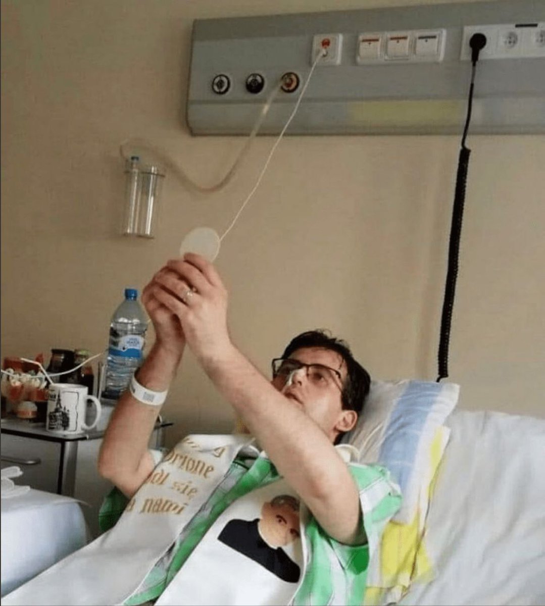 Fr. Michael Los was ordained a priest while terminally ill in hospital. He said his first Mass there. He died one month later. 

'True strength of will is calm; in calmness it is persevering so that it does not become discouraged by momentary lack of success or by any wounds