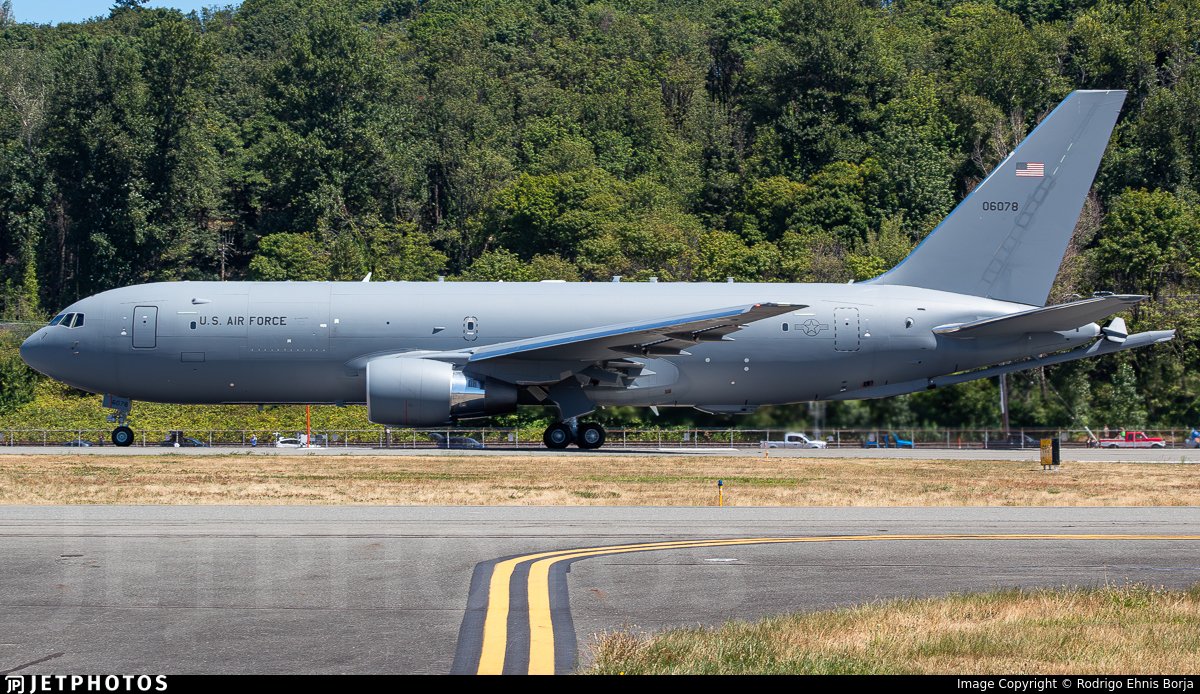 Arrest_Maduro's tweet image. 🇺🇲U.S. Air Force KC-46A Pegasus, reg. 20-46078, hex #AE63BA, código de llamada ZPHYR50, procedente de Travis AFB, en rumbo sur, posiblemente con destino a St. Croix🇻🇮