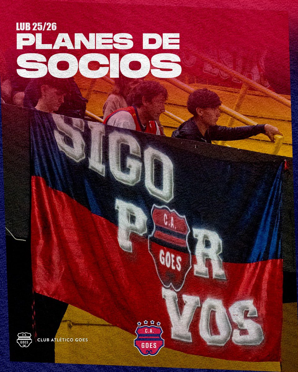 clubgoesoficial's tweet photo. Sumate a los PLANES DE SOCIOS y bancá al club desde adentro 💙❤️

👉 Hincha Misionero – $650
👉 Socio Boxeo – $1.500
👉 Socio Formativas – $1.500

Descubrí todos los beneficios en 👉 https://t.co/yltQpuu9tA 📲 https://t.co/lKB0XE42Vi