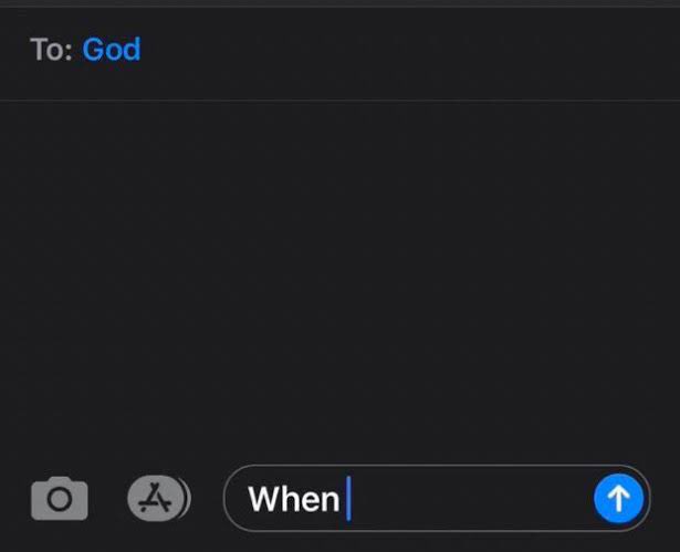 Dear God…. When??