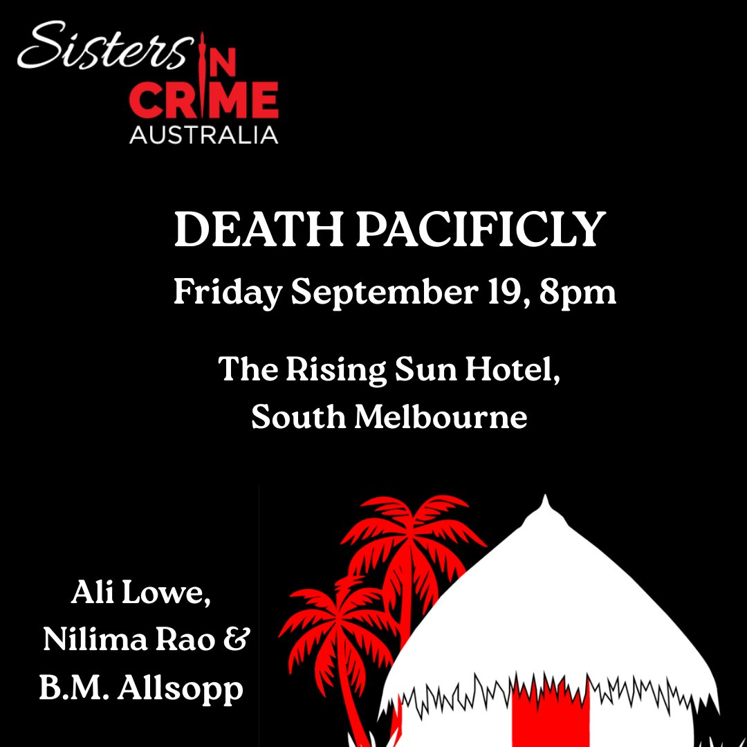 bmallsopp's tweet photo. If you're in Melbourne, Friday 19th September, don't miss this Sisters in Crime bash! #CrmeFiction, #Melbourne, #SICA 
https://t.co/PcGPJPYGGU https://t.co/VZ1o4pfqqK