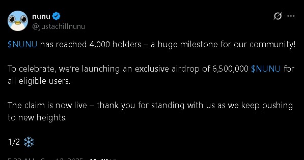 Another Fake $nunu account
Don't fall for it, stay vigilant