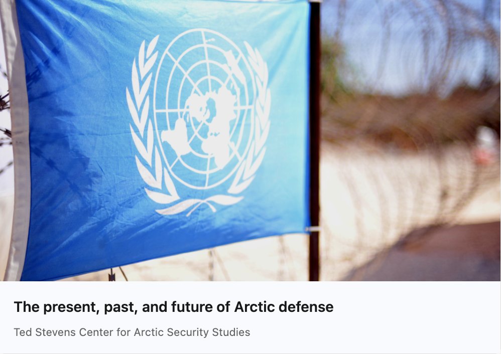 Ted Stevens Center for Arctic Security Studies tweet media