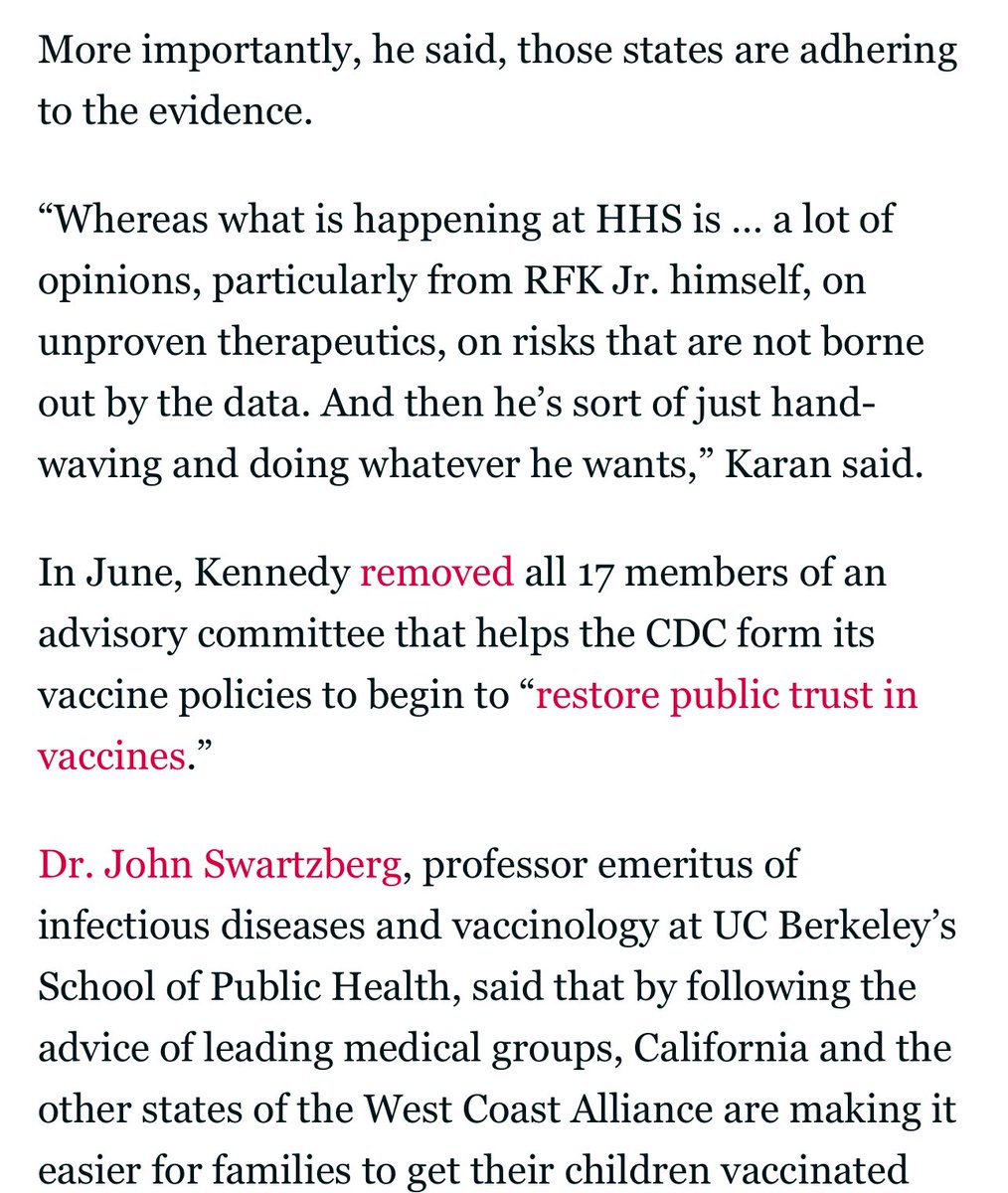 Interviewed in this article on California’s decision to stick with broader availability of #Covid19 vaccines this season. 

CDC data from last season showed notable reductions in urgent care and ER visits in vaccinated people, even in younger/healthier populations.