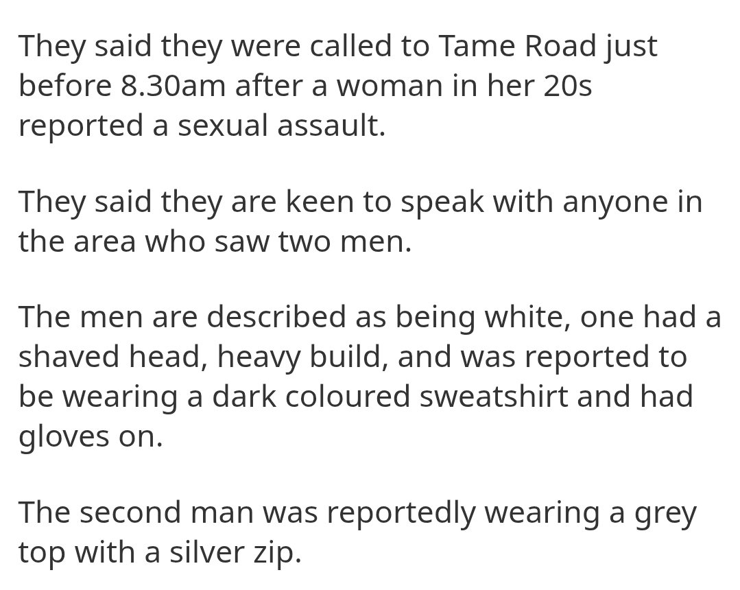 This has to be the final straw for any self-proclaimed Sikh regarding association with the current anti-immigrant sentiment.

IT IS GETTING YOUR SISTERS/DAUGHTERS/MOTHERS SEXUALLY ASSAULTED IN BROAD DAYLIGHT...IN OUR HOME AREA THE MIDLANDS!

If you wana tell us the support isn't