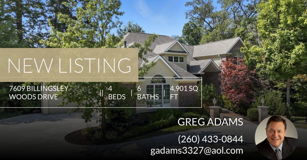 GregAdamsC21's tweet photo. 📍 New Listing 📍 Take a look at this fantastic new property that just hit the market located at 7609 Billingsley Woods Drive in Fort Wayne. Reach out here or at (260) 433-0844 for more information

Greg Adams
260.433.0844
Century ... https://t.co/6WVX266NbQ https://t.co/7Lr9AO1dQr