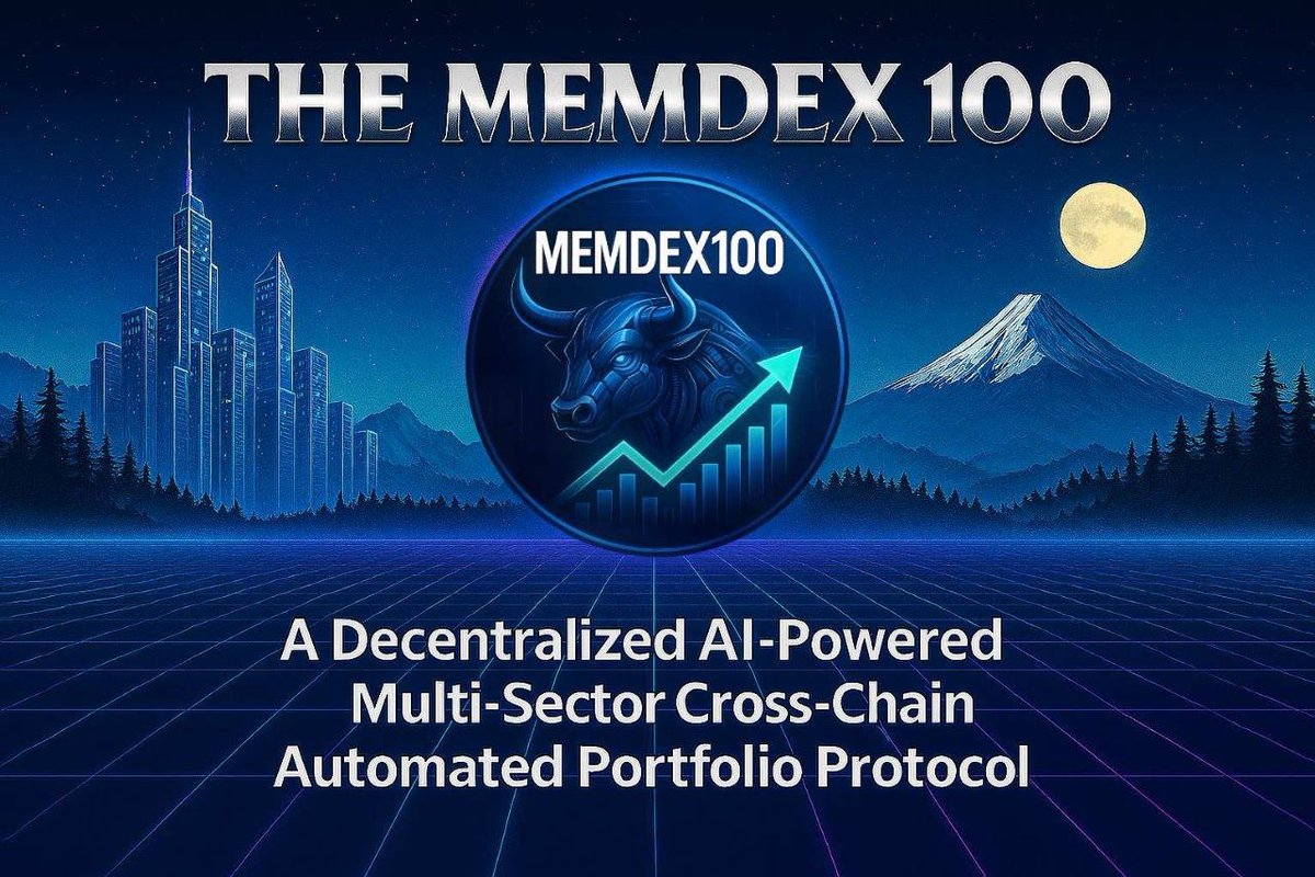 Alan C 🐂🪽 (@irishboo1) on Twitter photo <a href="/intocryptoverse/">Benjamin Cowen</a> Every cycle tells a story—quiet build-ups, loud breakthroughs. October might belong to Bitcoin, but November... that's where the magic brews. Holding steady with $MEMDEX makes the journey smoother, even when the plot thickens.
Did you know... 'The MemDex100 Automated Portfolio' <a href="/intocryptoverse/">Benjamin Cowen</a> Every cycle tells a story—quiet build-ups, loud breakthroughs. October might belong to Bitcoin, but November... that's where the magic brews. Holding steady with $MEMDEX makes the journey smoother, even when the plot thickens.
Did you know... 'The MemDex100 Automated Portfolio'