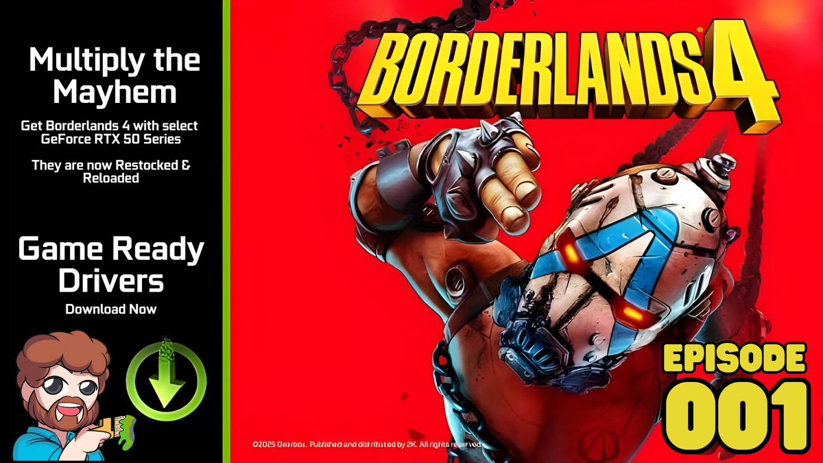 LIVE NOW with <a href="/Borderlands/">Borderlands</a> .
DLSS On with Multi Frame Generation and <a href="/NvidiaANZ/">NVIDIA ANZ</a> Reflex

Get #Borderlands4 with select RTX 50 Series, which are now Restocked and Reloaded.

More info below
nvda.ws/48dG1HR

#GeForcePartner