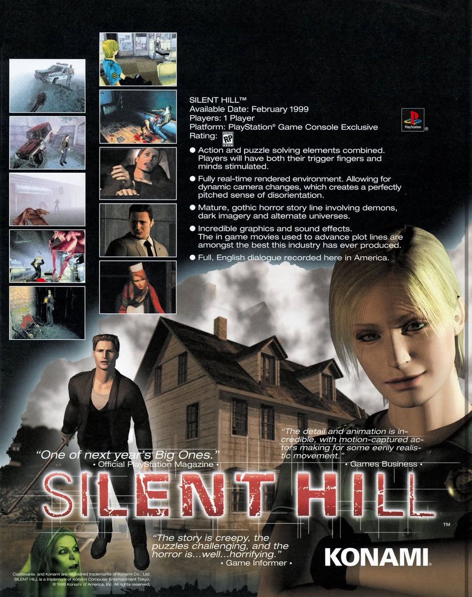 ΨシエルΨページ Silent Hill 1999 Magazine Ad