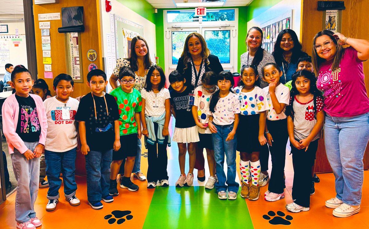 🎉🔴⚫️🔵⚪️🟢 Celebrating Dot Day! This is a day to celebrate creativity, taking chances &amp; believing in yourself!  Each classroom received “The Dot Book”. What a fun day! 🎉🫶🏽❤️🟡🟣🟠🟤<a href="/IrvingISD/">Irving ISD</a> <a href="/IrvingLibraries/">IISD Libraries</a> 
#ExcellenceInAction