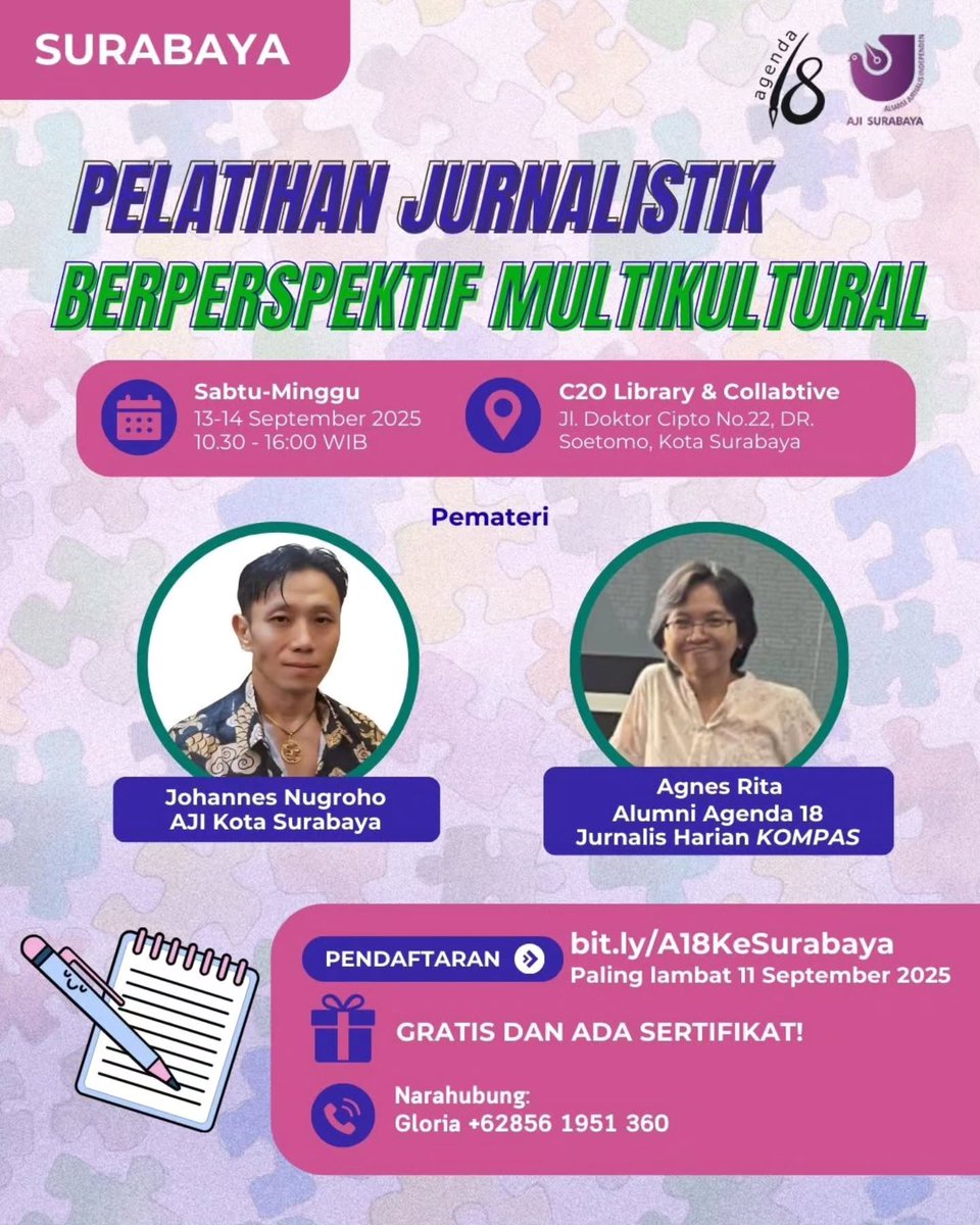 I'll be speaking at this event on behalf of AJI.