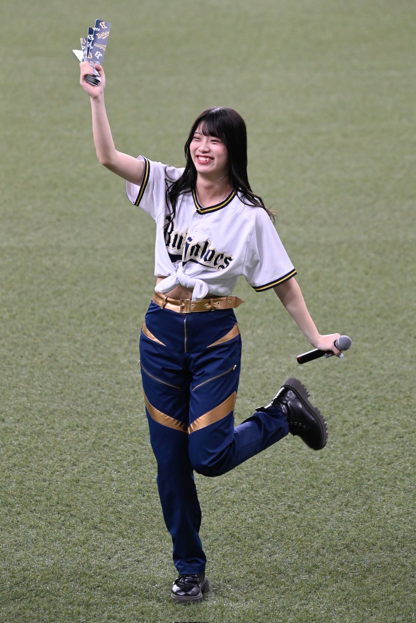 オリックス★BsGirls AMANE デサント社製 レプリカユニフォーム L Bsオリ姫＆オリ達デー」にて選手が着用いたします