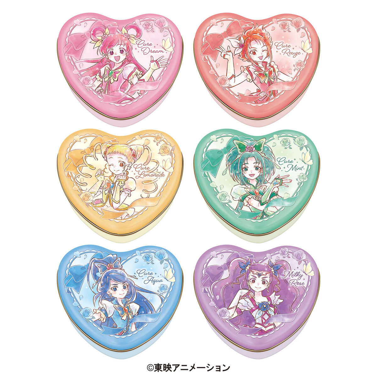 2026年1月発送予定 ミニハート缶 Yes！プリキュア5GoGo！（6種セット