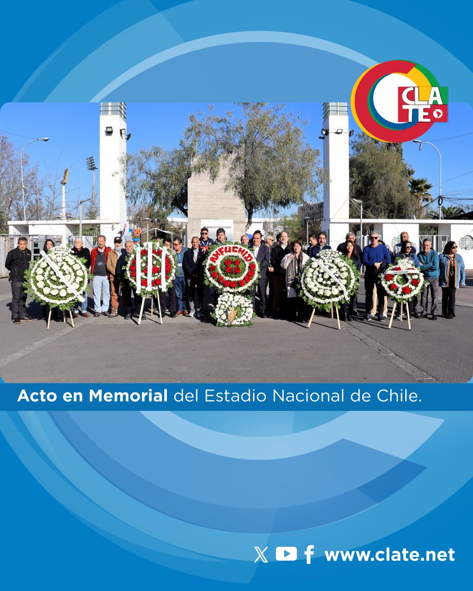 EstatalesCLATE's tweet photo. CHILE || 🇨🇱

#amiversario #golpe #civico #militar #Pinochet #Allende #acto #NuncaMas #pueblo 

🌐 Lee la nota completa en https://t.co/LeT9mArPfD 

🎥 Julio Fuentes, presidente de la CLATE envió un saludo fraterno y solidario 🇦🇷🤝🇨🇱 

👉🏽 Míralo en… https://t.co/JFaMCkoSca https://t.co/odwNNb6Lam