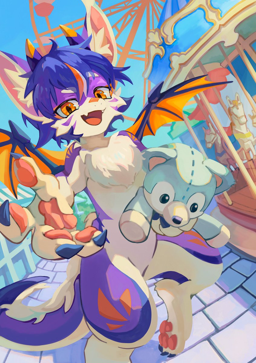 "Will you come enjoy the amusement park with me?"
🎨: <a href="/tatsuminoakira/">aKira</a>