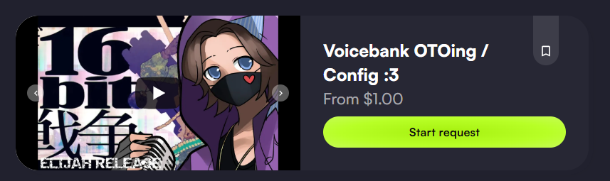 I have a Vgen now!!!!! Mainly for OTO commissions :3
vgen.co/Biggity_Boy

#utau #vgen #comm