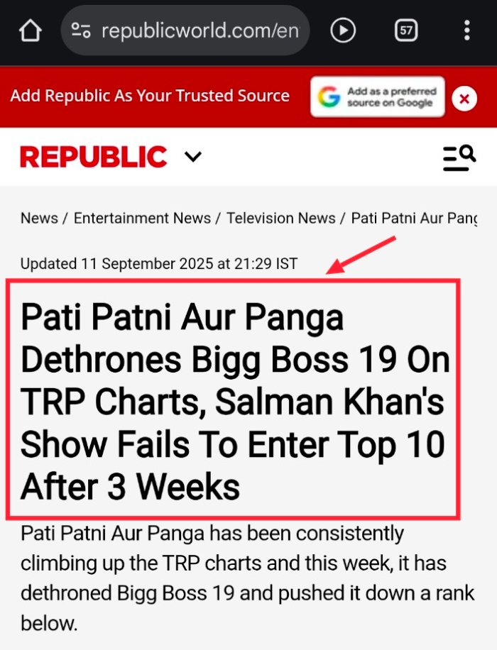 GavinBurrowsuk's tweet photo. @BiggBoss @JioHotstar @BeingSalmanKhan Bigg boss TRP is So much Down. Aur Rakho 10:30 Pm ka time..Even on Weekend 10:30 Pm. Subha Office bhi jaana hota hai. WORST DECISION..This gonna make this Season a BIG FLOP..🤡👎 https://t.co/byA5LAuZwL