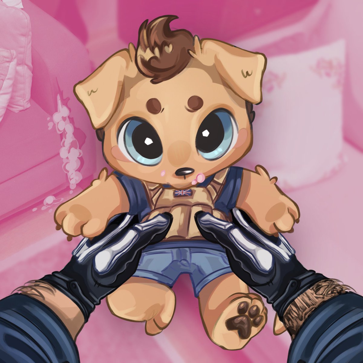 fluffizer's tweet image. Guys…he ate the couch again…