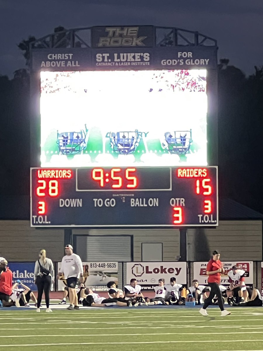 Halftime for the JV Warriors. #WeAreWarriors