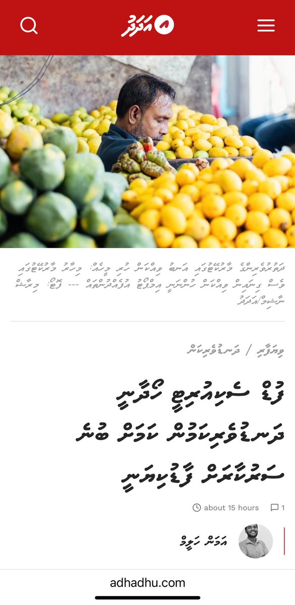 There is nothing to criticize or debate  here. For a dispersed country like Maldives, importing food in a sustainable manner is part of food security. Please check on the definition of food security by FAO.  “physical, social and economic access to sufficient, safe and nutritious