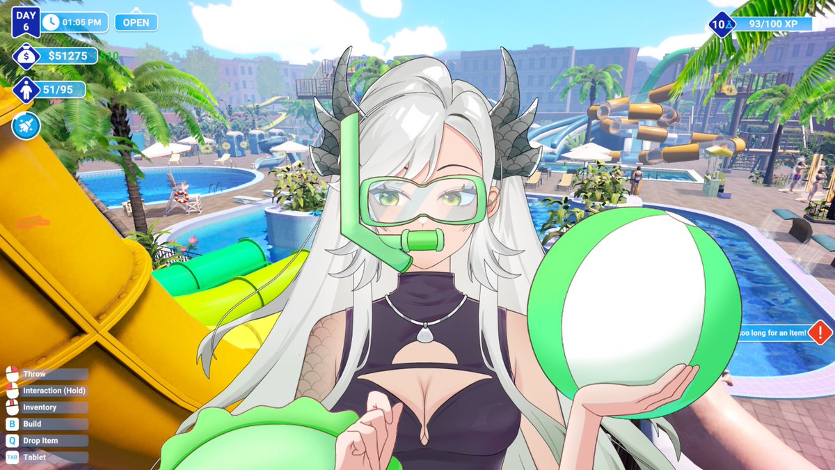 summer can't be over if we don't let it!! opening a waterpark and absolutely nothing will go wrong 🛟⚠️ live now!