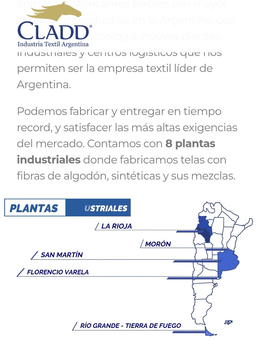 La empresa textil Enod- Grupo Cladd en Morón quiere dejar en la calle a 130 familias
La apertura de importaciones ilimitada de Milei tiene sus consecuencias y empresarios cortan por el eslabón más débil
Este grupo monopoliza la industria textil en Argentina con 8 plantas (hilo)
