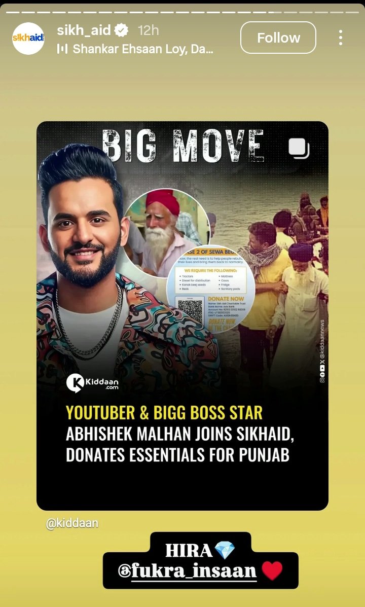 sanatani_haqse's tweet photo. #AbhishekMalhan is proving again why he is called Youth Icon & man of golden hearts ❤️
Abhishek has helped flood victims of Punjab by sending TRUCK load of essential items & we can help #PunjabFloods victims by donating essential items via #SikhAid
Please do your bit
#PandaGang https://t.co/uxn7qXufIW