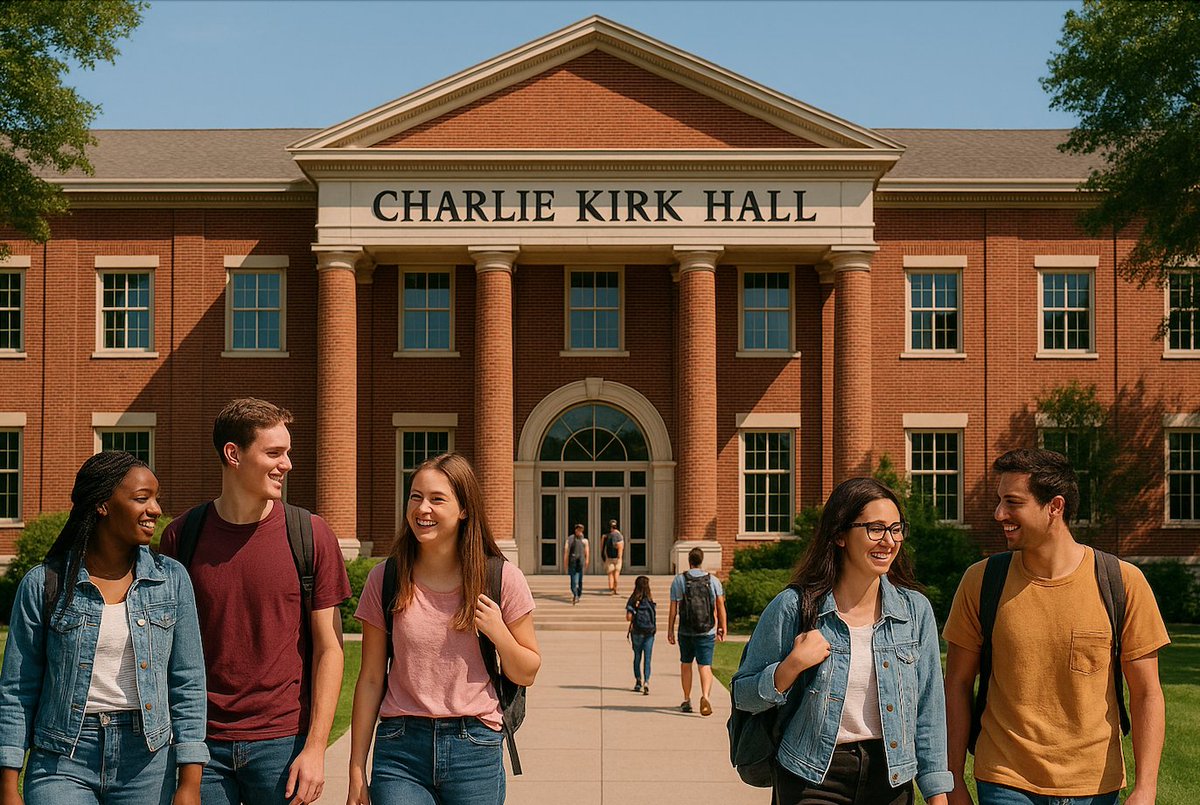 There should be a Charlie Kirk Hall on every college campus in the United States to honor his unwavering dedication to defending free speech and to stand as a lasting symbol of the importance of peacefully debating our differences.  Students in future generations should know what