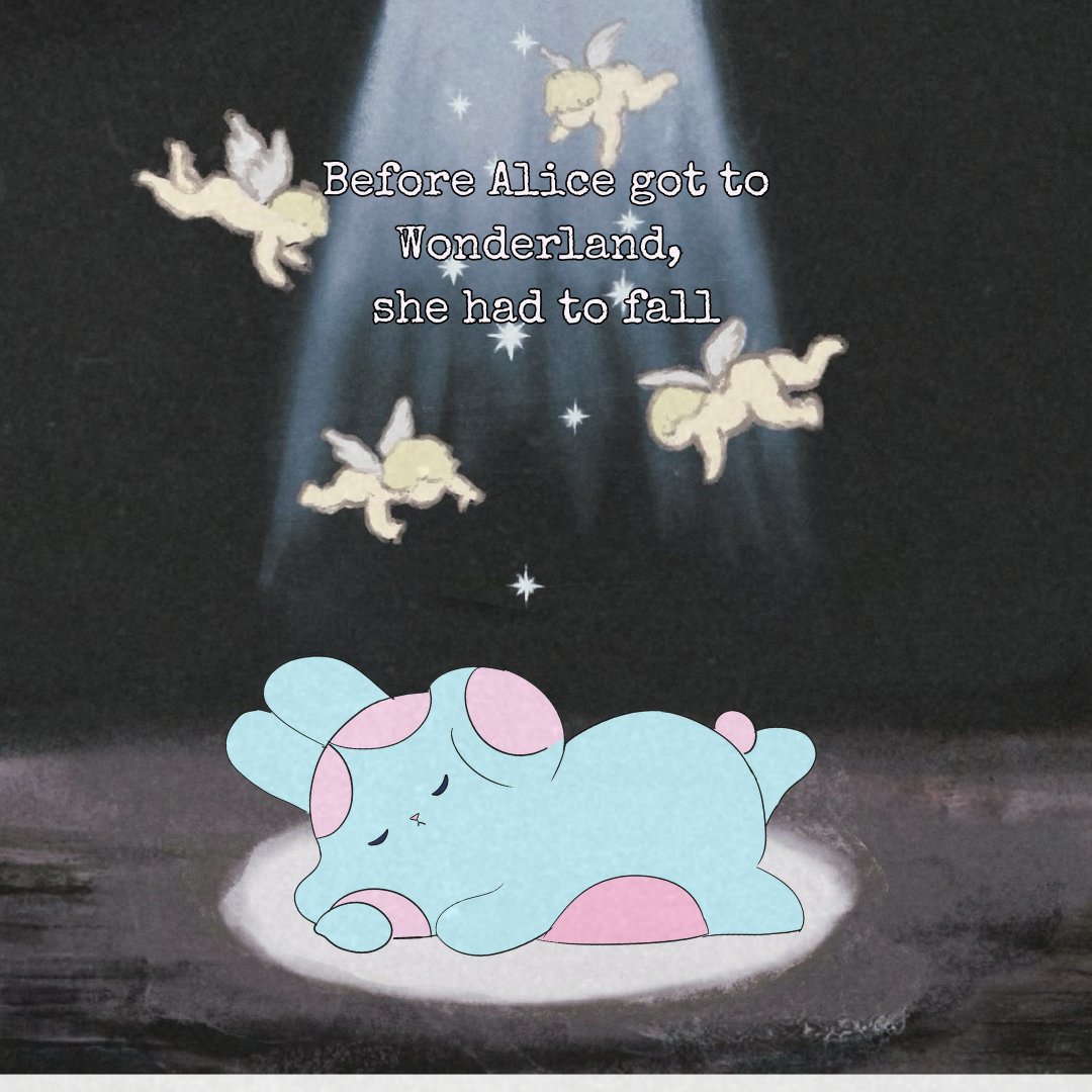 Bunny_Falls's tweet photo. Falling isn’t the end— it’s a blessing for a new beginning🕳🌟
.
.
.
#bunnyfalls #cute #relatable #aesthetic #bunny #mood #wholesome #memesdaily #girlyaesthetic #aliceinwonderland https://t.co/0O5sgADmpd