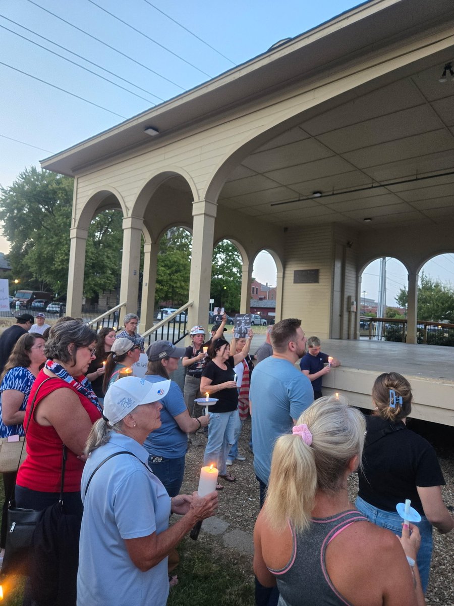 Candlelight vigil for Charlie Kirk in Saint Charles County, Missouri.