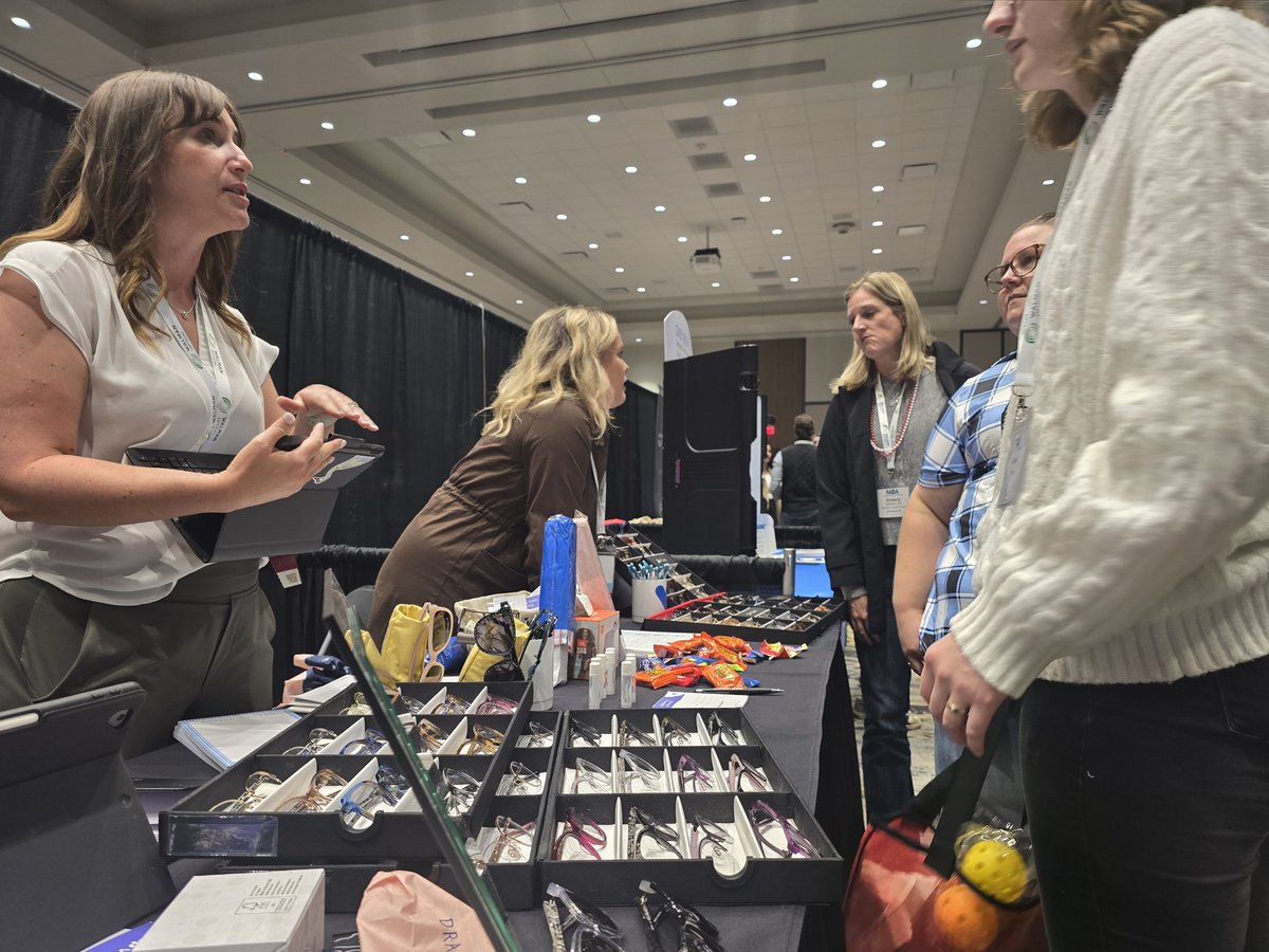 Make sure to stop out and take a look at all of the exhibitors! They will be here until 8:30 tonight.

#eyecon25