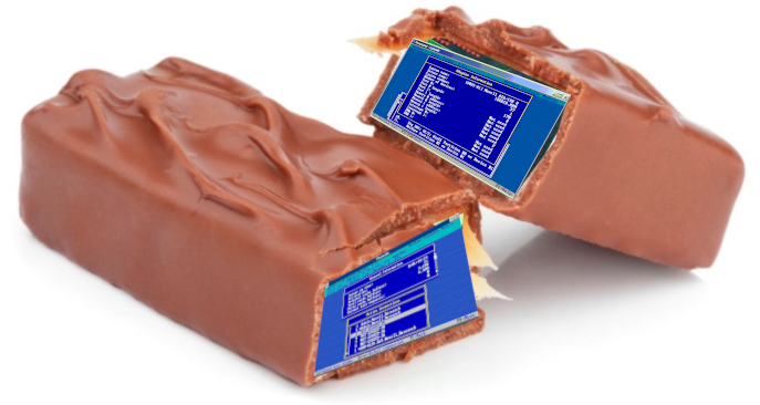 usenetnerd's tweet image. Remember to check your kids Halloween candy! I AM SERIOUS. i just found this Netware 4.11 install with 15 years of uptime inside a mars bar