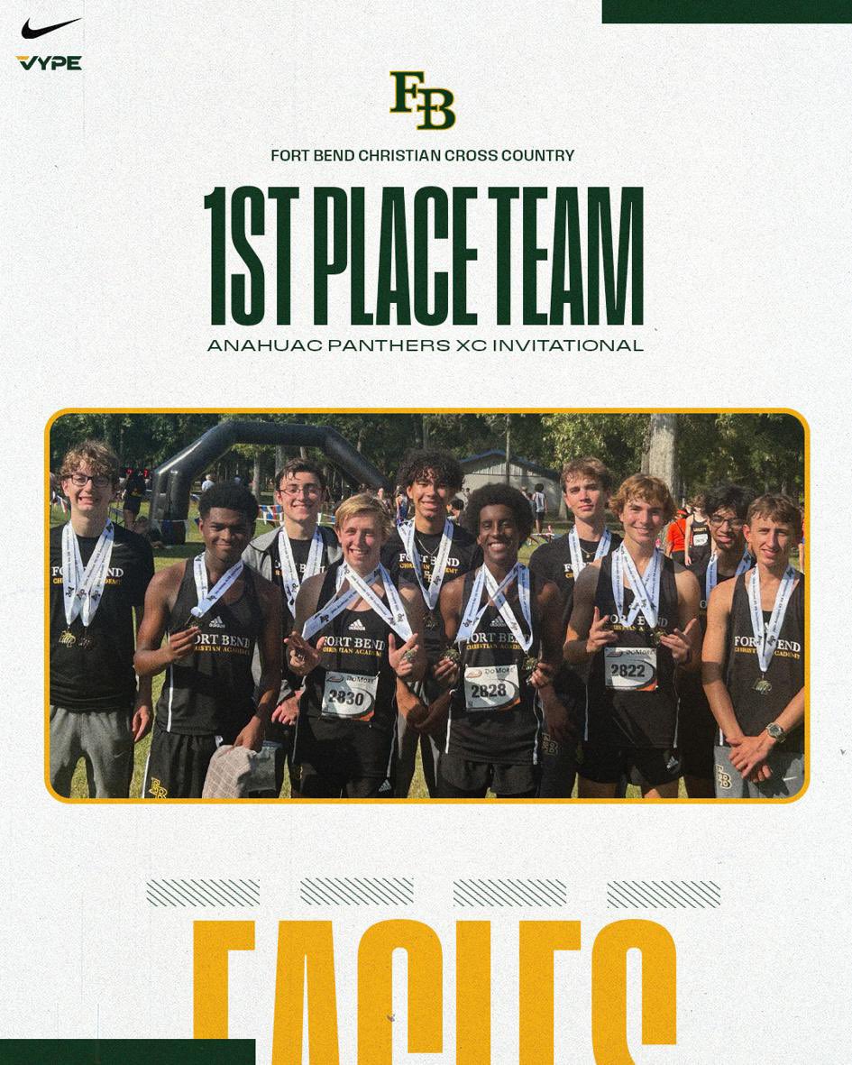 CONGRATULATIONS BOYS!!!!!!
1st Place Team 🥇🏆 at the 
Anahuac Panthers XC Meet.
#FORHISGLORY