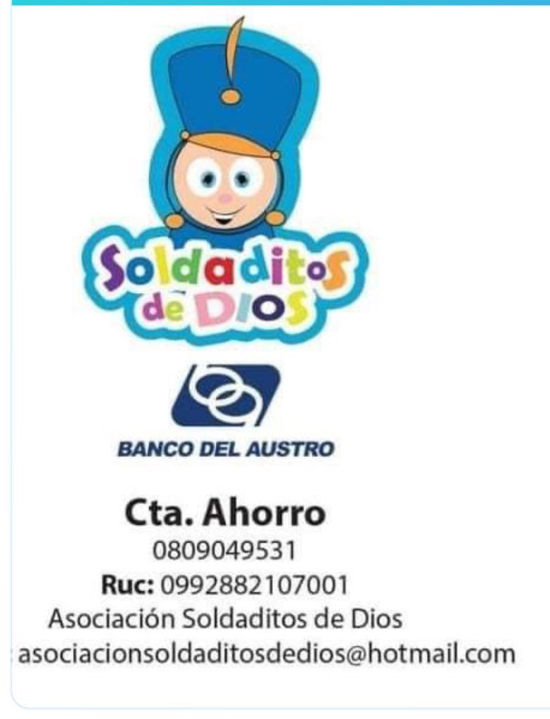 AlbersldtdeDios's tweet image. Amigos de #Guayaquil pedimos su colaboración para abastecer nuestro albergue. Toda ayuda es bien recibida:
🎗️Pañales todas las tallas
🎗️ paños húmedos 
🎗️ protectores de cama 
🎗️ toallas sanitarias 
#CancerInfantil🎗️ #voluntariado