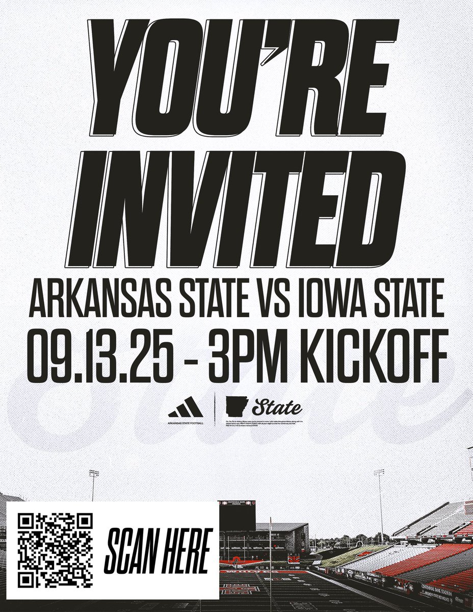 Grateful to be in Jonesboro this weekend with <a href="/AStateFB/">Arkansas State Football</a> as they take on a ranked team. Thank you <a href="/JonesASTFB/">Alex Jones</a> <a href="/isabellabogdan/">Isabella Bogdan</a> <a href="/AStateFB_Rec/">Arkansas State Football Recruiting</a> <a href="/TarranceGard/">Tarrance Gardner</a> <a href="/CoachRKennedy/">Ryan Kennedy</a>