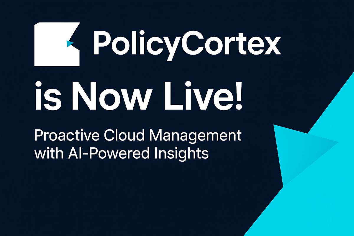 policycortex's tweet photo. We're excited to officially launch PolicyCortex! 🎉

As engineers ourselves, we know the pain of managing complex cloud environments. The constant fire-fighting, surprise bills, and compliance pressure. We've been there. https://t.co/uG4NlYx75X