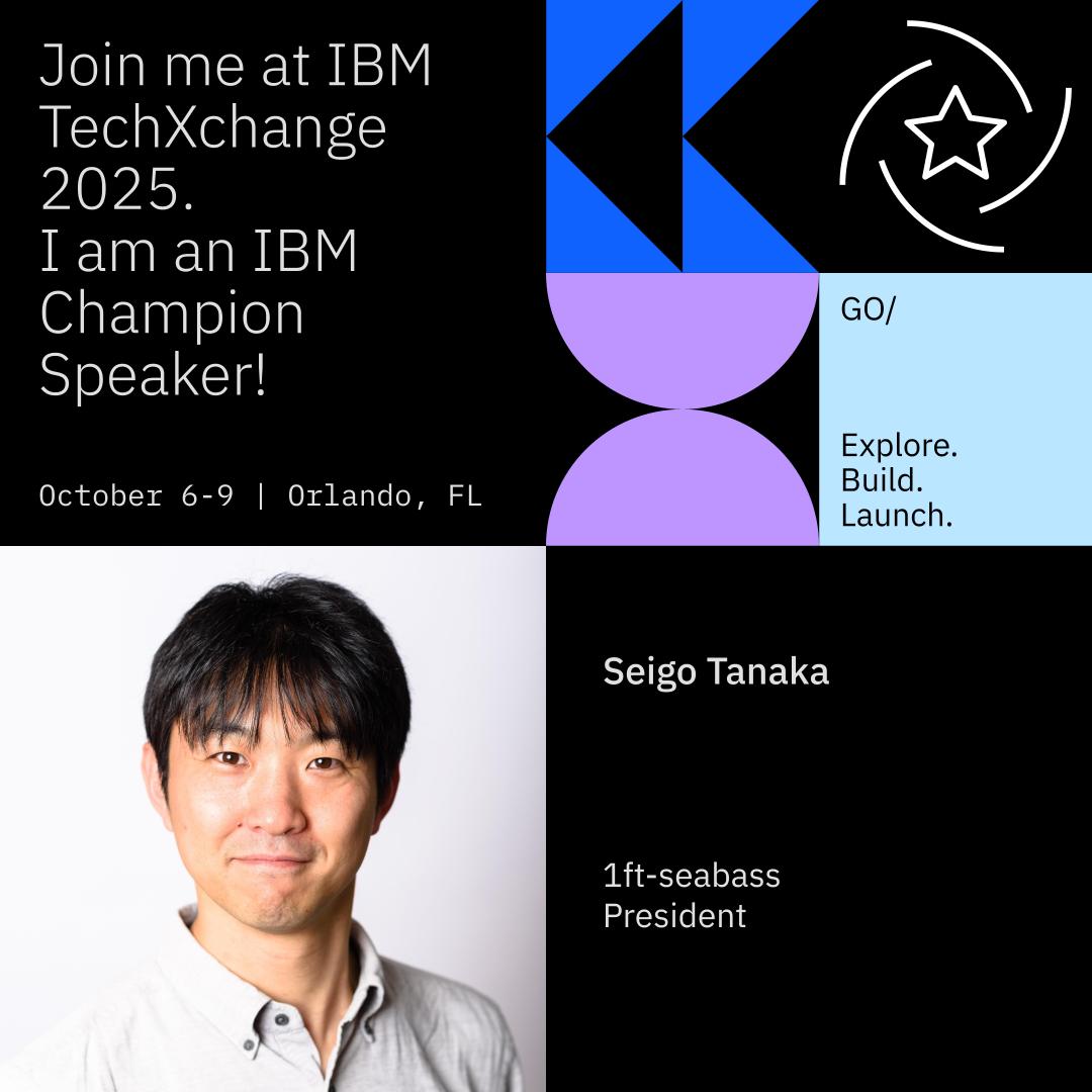 1ft_seabass's tweet image. I'm thrilled to talking as a speaker in TechXchange Orlando 2025! And I'm looking forward to meeting you! #TechXchange #IBM
My tech talk "IBM Granite LLM and XR Device Technology Collaboration Live Demo and Knowledge Talk" is Oct 8 1:30 PM.

reg.tools.ibm.com/flow/ibm/techx…