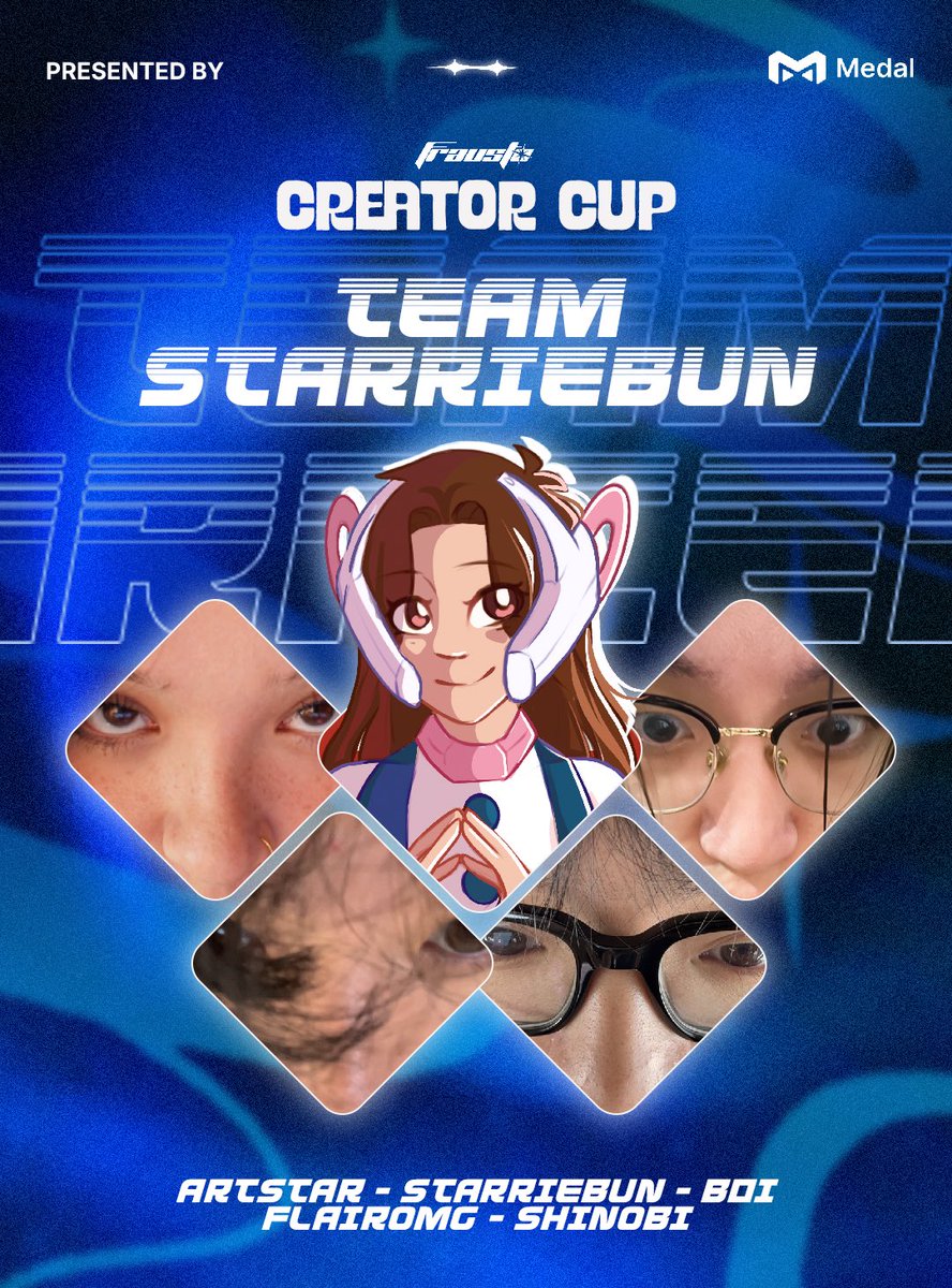 Creator Cup Series (@creatorcupval) on Twitter photo Zero Gravity, maximum impact 🚀✨
<a href="/starriebun/">starriebun</a> (c)
<a href="/AaronnFtw/">b0i</a>
<a href="/flairomg/">Colin Tran</a>
@itisshinobi
<a href="/LynnieNoquez/">artStar</a>
Team Retirement Home floating straight into the Creator Cup games this weekend!
#CreatorCupSeries | <a href="/Medal_TV/">Medal</a> Zero Gravity, maximum impact 🚀✨
<a href="/starriebun/">starriebun</a> (c)
<a href="/AaronnFtw/">b0i</a>
<a href="/flairomg/">Colin Tran</a>
@itisshinobi
<a href="/LynnieNoquez/">artStar</a>
Team Retirement Home floating straight into the Creator Cup games this weekend!
#CreatorCupSeries | <a href="/Medal_TV/">Medal</a>