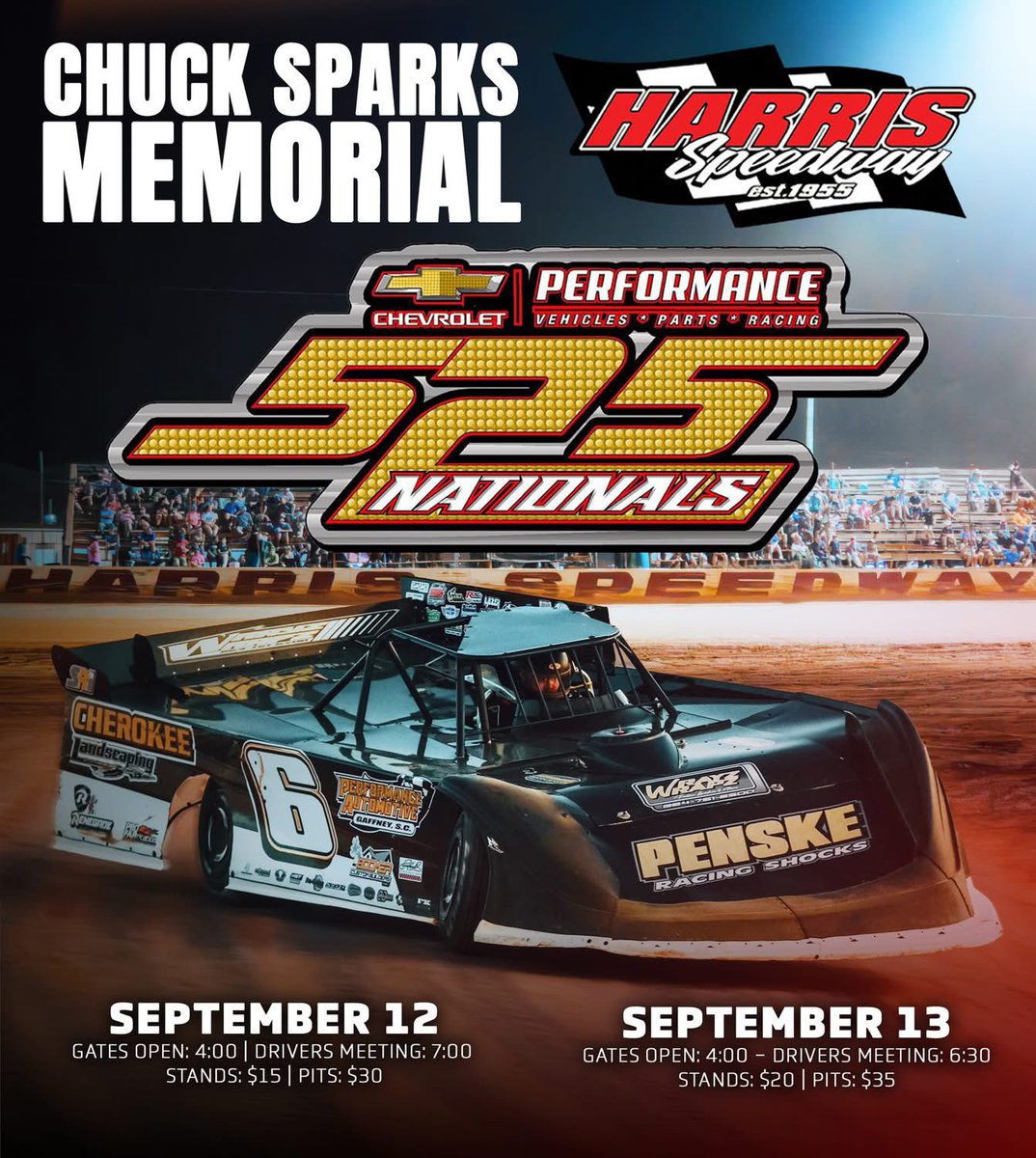 We are heading to Harris Speedway in North Carolina this weekend for the 525 Nationals.