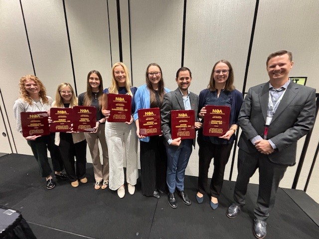 Over lunch we were led by NOA President, Dr. Crotty in congratulating the graduation of the 2025 NOA Leadership Institute Class. We were also joined by Dr. Rixen from Sutton Linder &amp; Sutton and Eye Surgical Associates, and Dr. Rischling, our Para Liaison.

#eyecon25