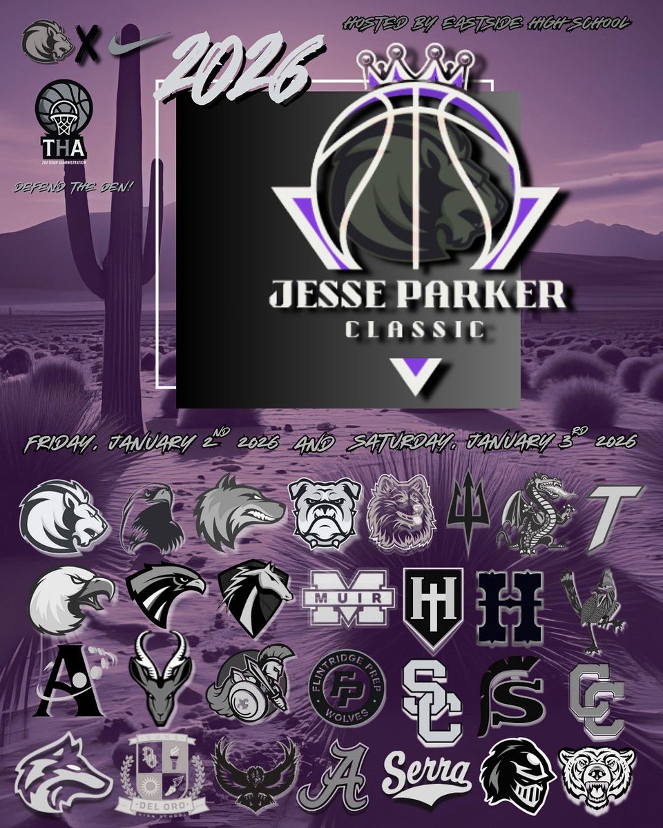 EHSHOOPZ (@ehshoopz) on Twitter photo The Field is Set! 2nd Annual Jesse Parker Classic 2026
๐
January 2nd and 3rd 2026
๐Eastside High School, Lancaster CA
โ
36 Team From across California / Nevada
๐ธ Media Access
๐ Coaches Hospitality Room
<a href="/pollonpreps/">Jack Pollon</a> <a href="/LACourtReport/">LA Court Report</a> <a href="/TheGaragePod/">The Garage Podcast</a> <a href="/Coach_Ash_/">Coach Ash โข๏ธ</a> The Field is Set! 2nd Annual Jesse Parker Classic 2026
๐
January 2nd and 3rd 2026
๐Eastside High School, Lancaster CA
โ
36 Team From across California / Nevada
๐ธ Media Access
๐ Coaches Hospitality Room
<a href="/pollonpreps/">Jack Pollon</a> <a href="/LACourtReport/">LA Court Report</a> <a href="/TheGaragePod/">The Garage Podcast</a> <a href="/Coach_Ash_/">Coach Ash โข๏ธ</a>