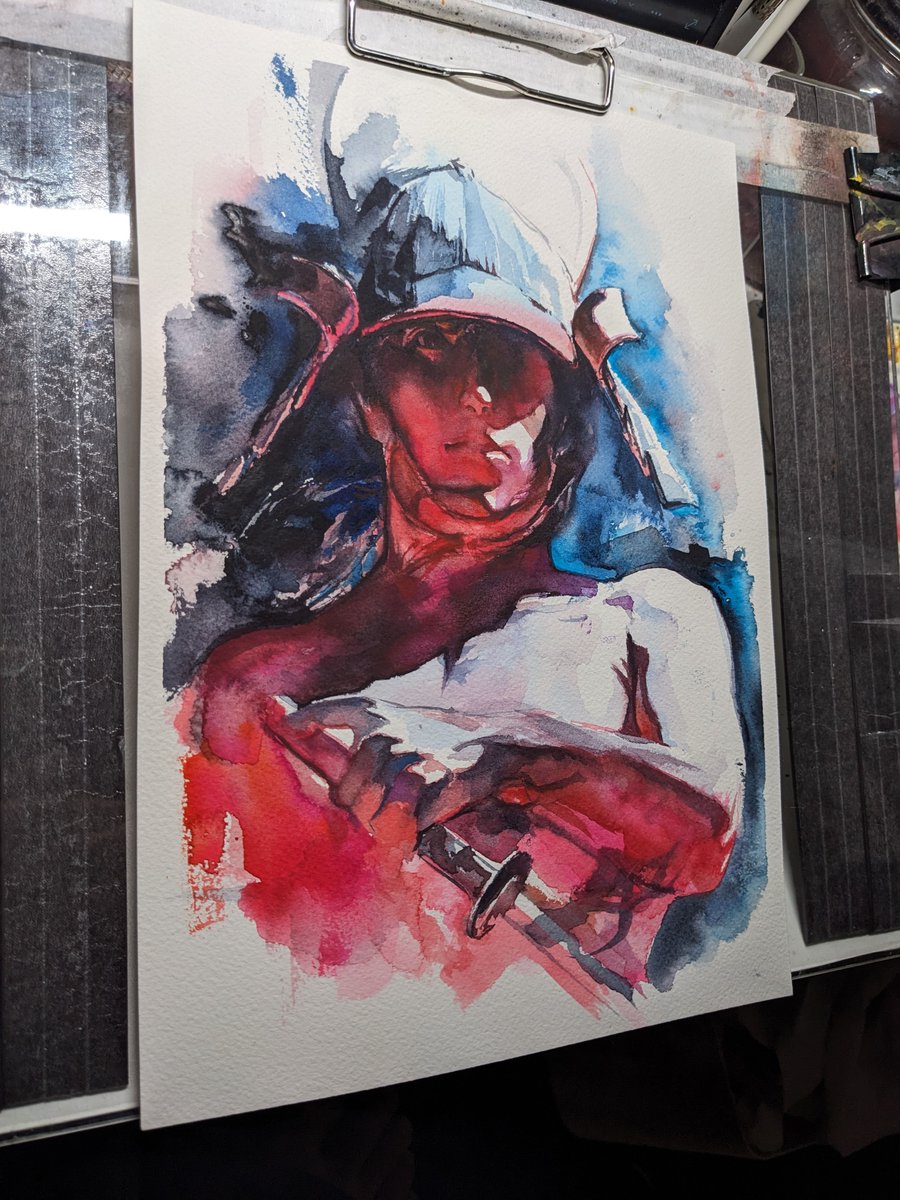 Itoscaresme's tweet image. Perfecting watercolor, long way to go! #GhostArtist #Art #LoFi
