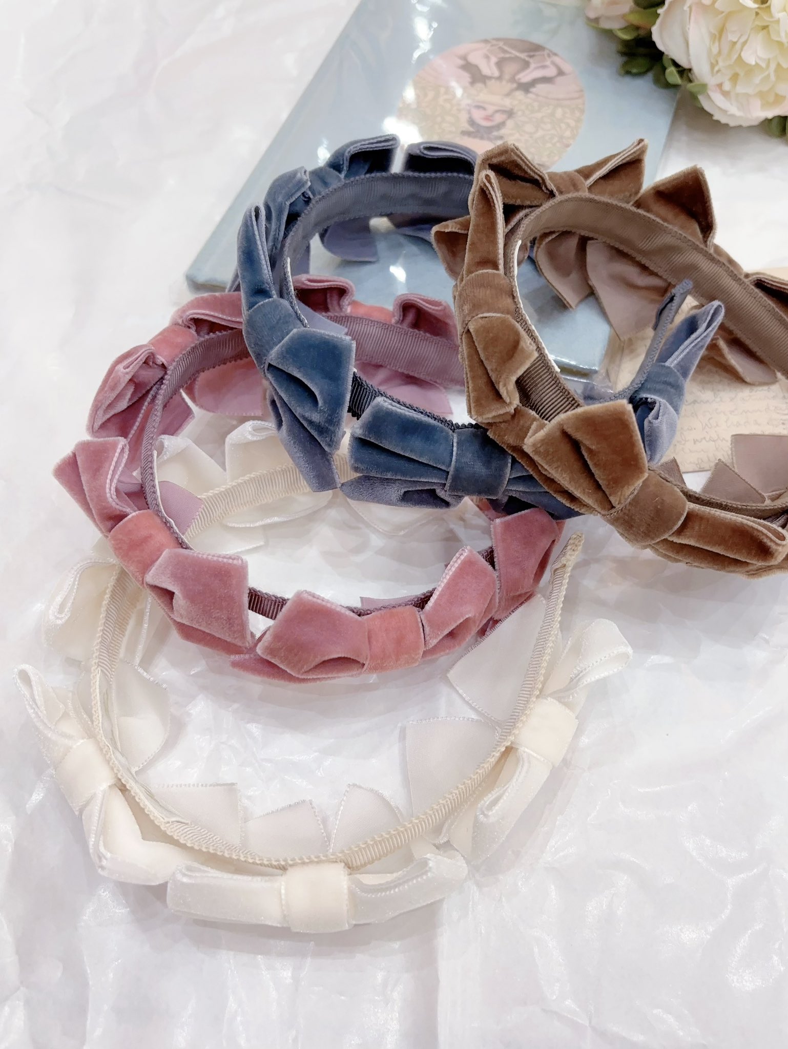 メロディバスケット リボンいっぱいカチューシャ ベルベット モーヴ メロディバスケット リボンいっぱいカチューシャ ベルベット モーヴ